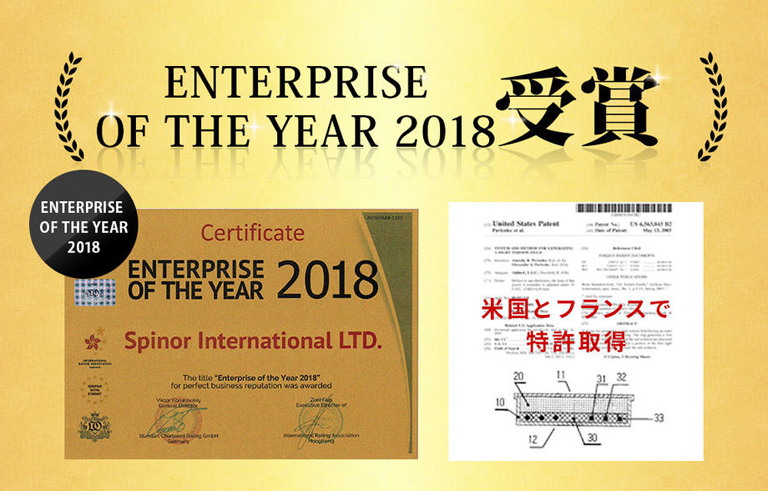 ENTERPRISE OF THE YEAR 2018受賞